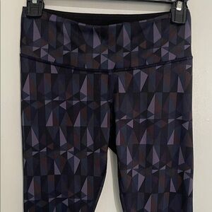 lululemon athletica Geometric Pattern Leggings - Black and Purple